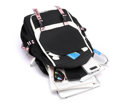 Mochila Estudiante De Secundaria Mochilas Kawaii Unicornio Diseño Mochilas Escolares Carga USB Bagpack Lindo Bolso Anime Mochila Escolar.