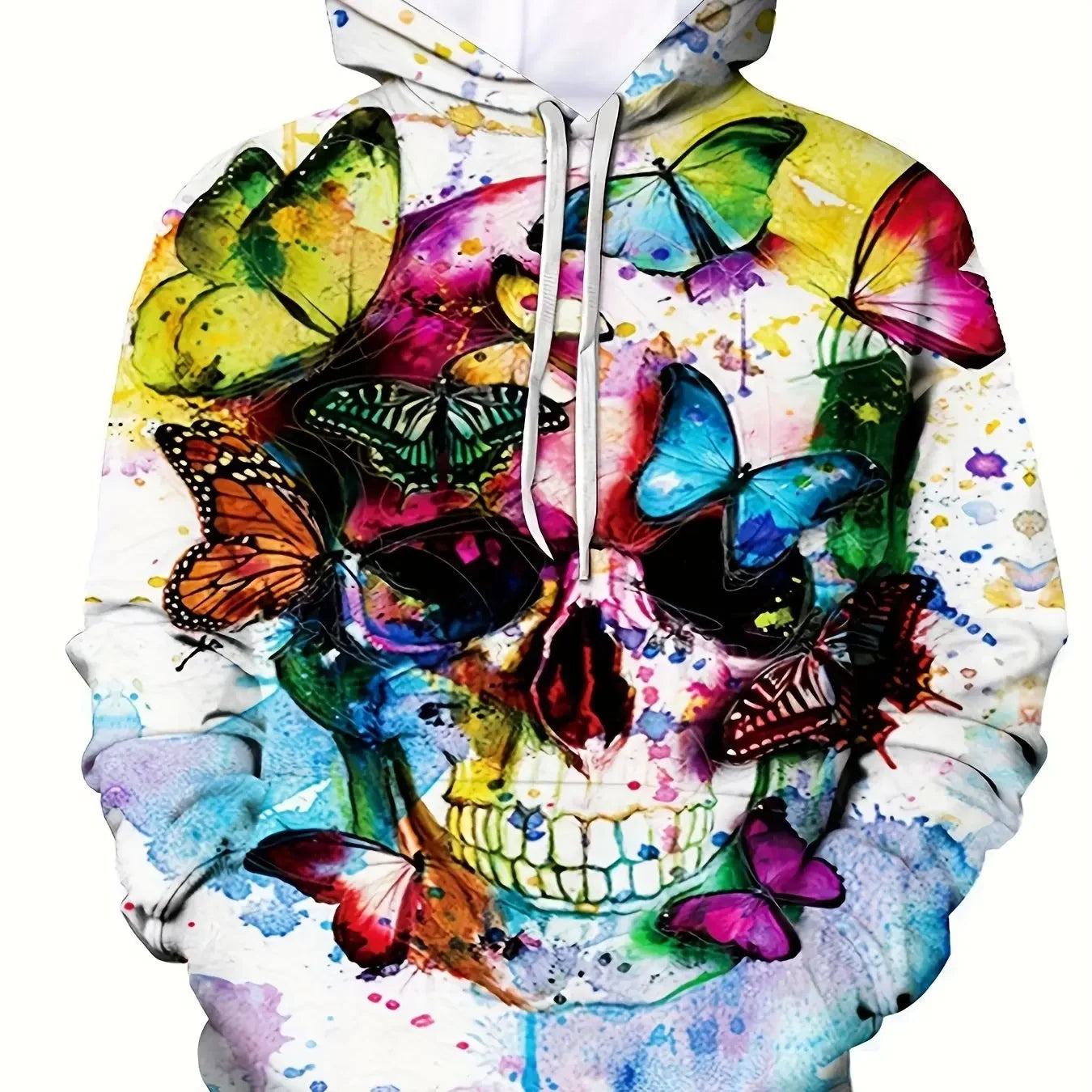 Sudadera con Estampado 3D de Calavera para Hombre | Moda de Calle Otoño 2025 | Envío Gratis en **FLIPISHOP.COM**