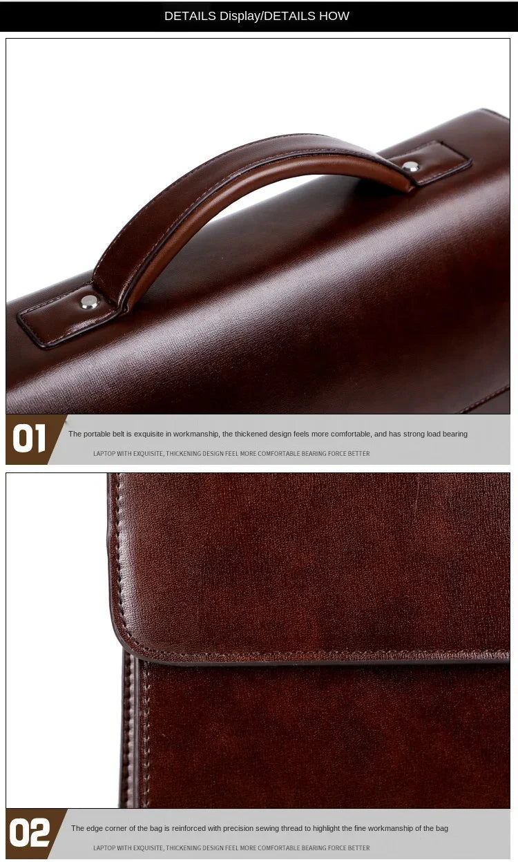 Bolso de Cuero para Hombre | Lujo y Funcionalidad para el Profesional Moderno | Sin Gastos De Envío | **FLIPISHOP.COM**