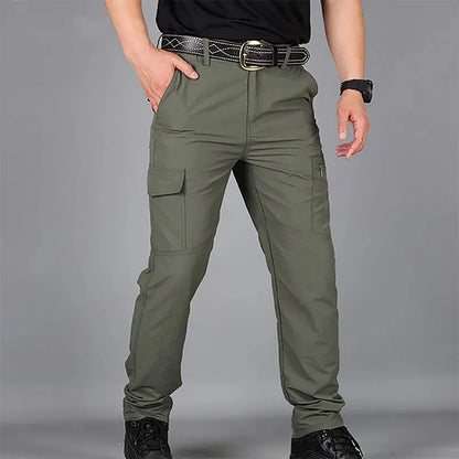 Pantalones Rápido Secado|Hombre| Ropa de Montaña Deportiva| Impermeables, de Gran Tamaño, Multi-bolsillos| Envío Gratis en FLIPISHOP.COM