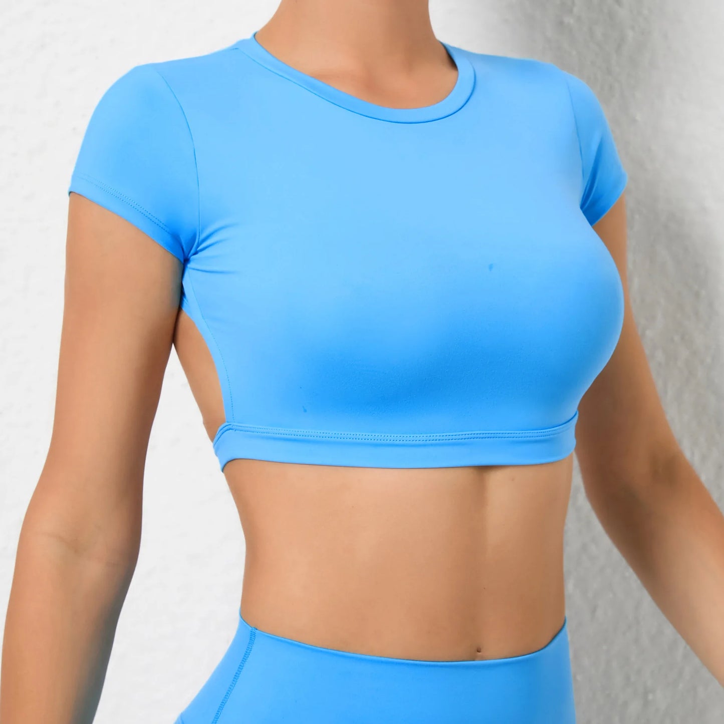 Camisetas deportivas Hearuisavy, ropa deportiva transpirable para entrenamiento, ropa de fitness sin espalda, ropa de yoga, almohadillas para el pecho, tops deportivos cortos, top de gimnasio para mujer