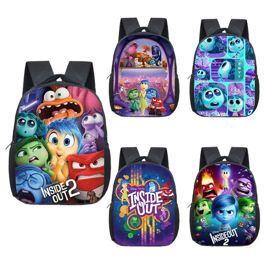 Mochila para Niños Alegría Tristeza Ira Patrón Mochila Escolar Moda Mochila de Gran Capacidad Niñas Mochila