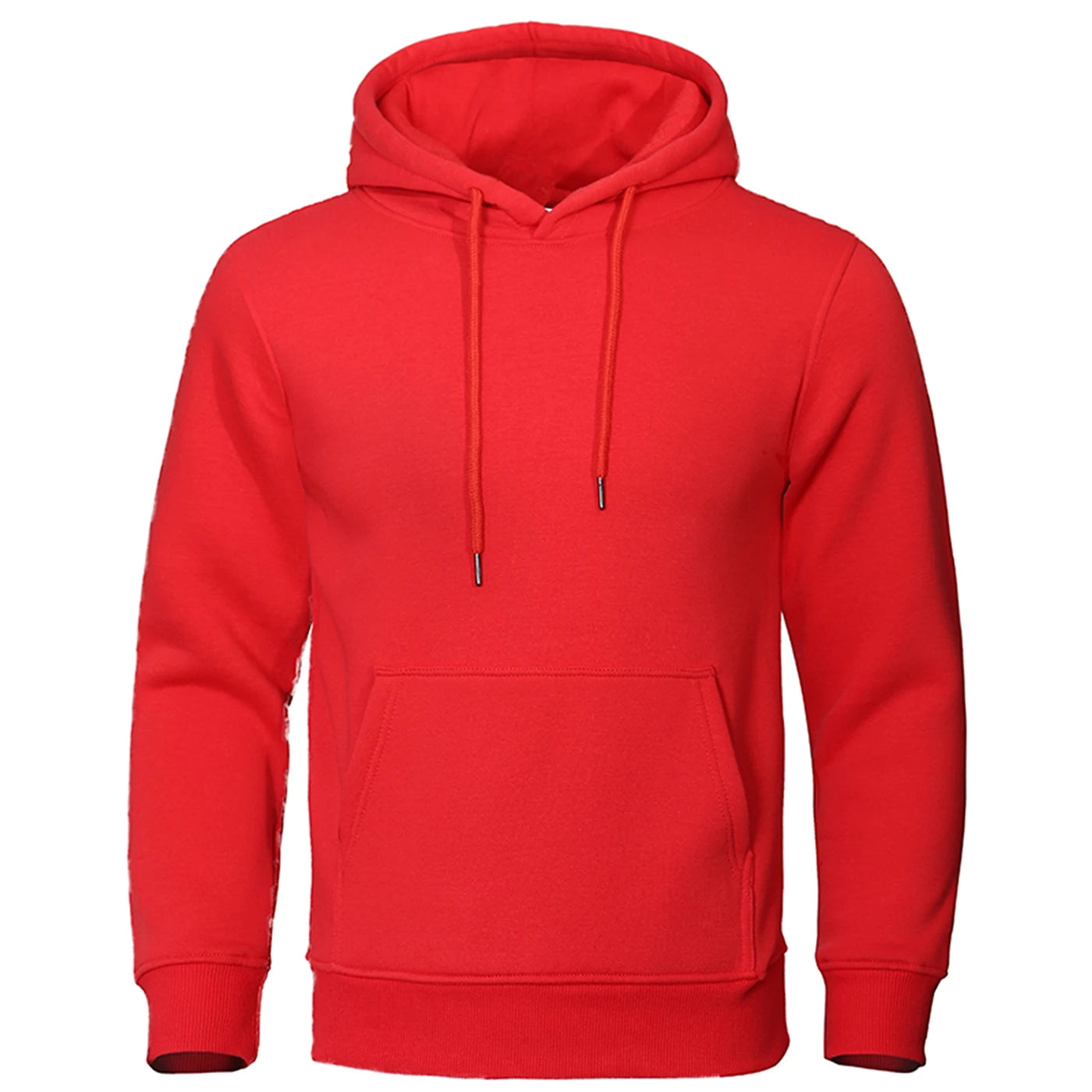 Sudadera con capucha de color sólido para hombre, sudadera cálida de polar para hombre, ropa de calle de moda, jerséis holgados y transpirables, sudadera con capucha de marca, Envío 0.00 $.