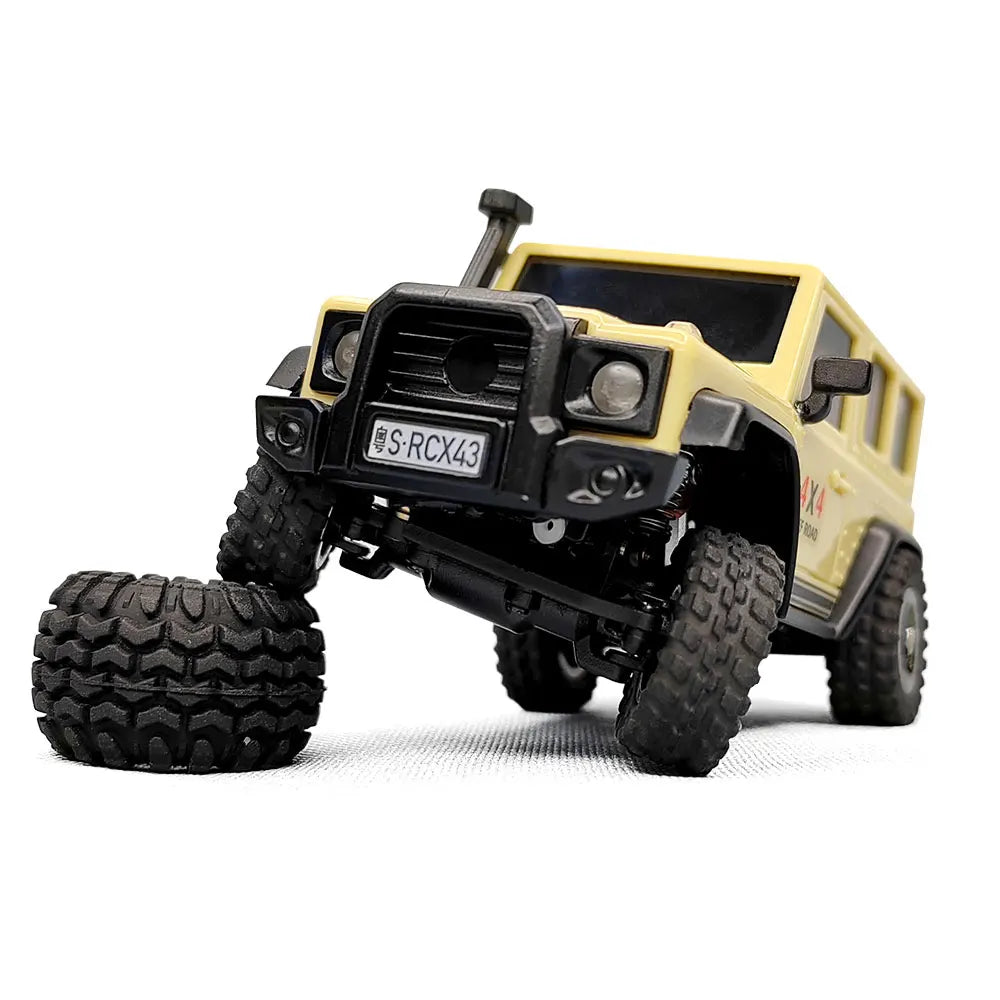 Coches de LDARC X43 1:43 Mini vehículo de escalada a control remoto 4WD Pintura simulada Escala completa Mini coche de escritorio RC Crawler eléctrico, Envío 0.00 $