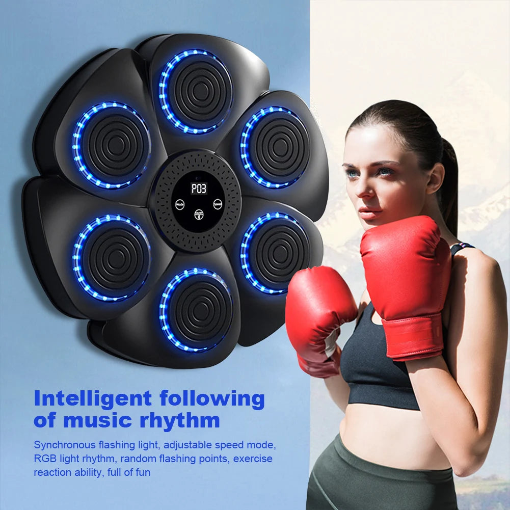 Máquina de Boxeo con Música Inteligente 2025 | Entrenador de Boxeo para Adultos y Niños | Ejercicios en Casa | Entrenamiento de Respuesta | Objetivo de Pared | Envío Gratis en **FLIPISHOP.COM**