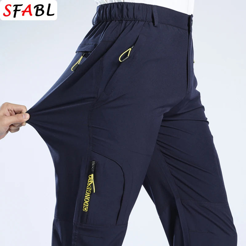 Pantalones de Senderismo para Hombre | L-5XL | Verano | Ligeros | Rápido Secado | Pesca | Jogging | Camping | Pantalones de Viaje con Bolsillos con Cremallera | ¡Envío Gratis en FLIPISHOP.COM!