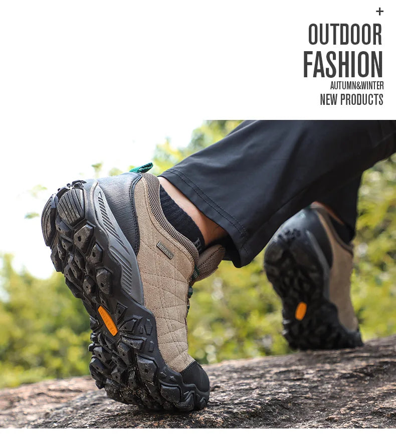 Zapatos de senderismo de lujo para hombre zapatillas de tracking de diseño de lujo de escalada en invierno para hombre zapatos de cuero para deportes al aire libre,Moda-2024., Envío 0.00 $.