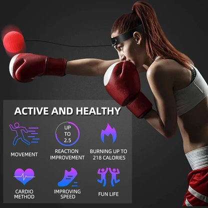 Pelota de Boxeo Montada en la Cabeza | Entrenamiento de Velocidad y Reflejos | Equipo de Boxeo para Ejercicio en Casa | Envío Gratis en **FLIPISHOP.COM**