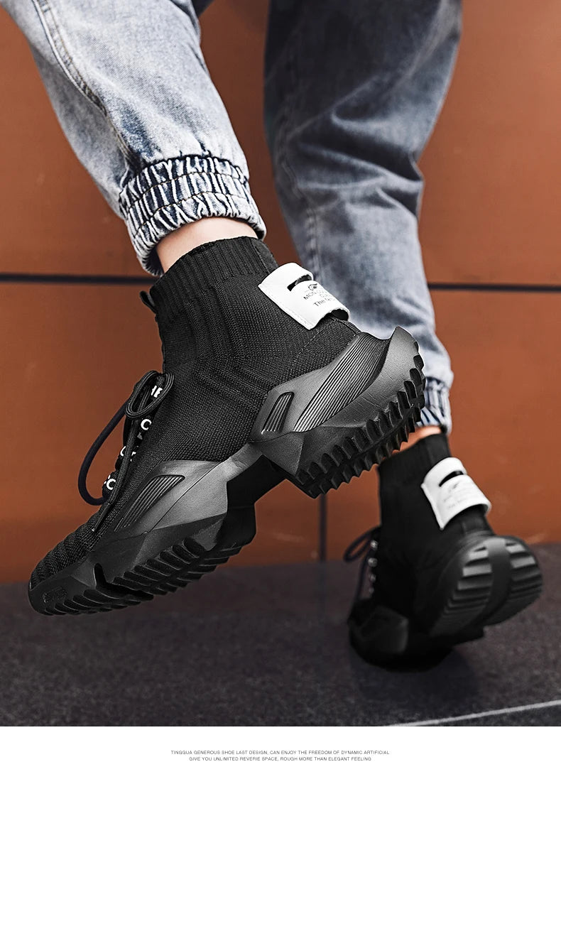 Botas Deportivas para Hombre 2024 | Suela Antideslizante y Absorción de Impactos | Calzado Vulcanizado de Moda | Envío Gratis en **FLIPISHOP.COM**