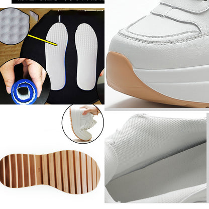 Zapatillas de Cuña con Plataforma de 10 cm Fajín | Cuero Genuino y Moda Versátil 2024 | Envío Gratis en **FLIPISHOP.COM**