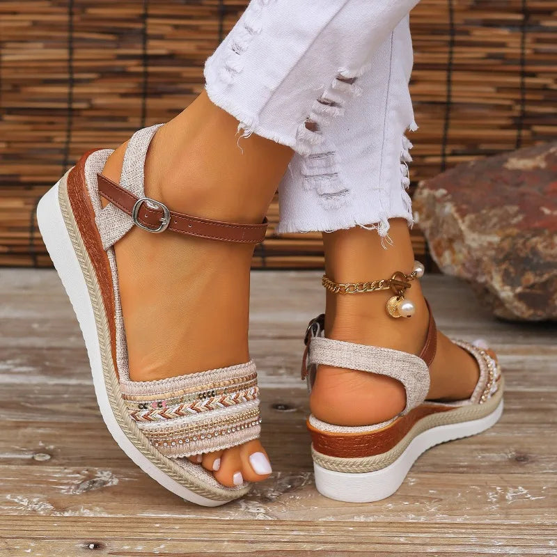 Sandalias de Lujo para Mujer 2025 | Planas Informales de Verano | Envíos Gratis en **FLIPISHOP.COM**