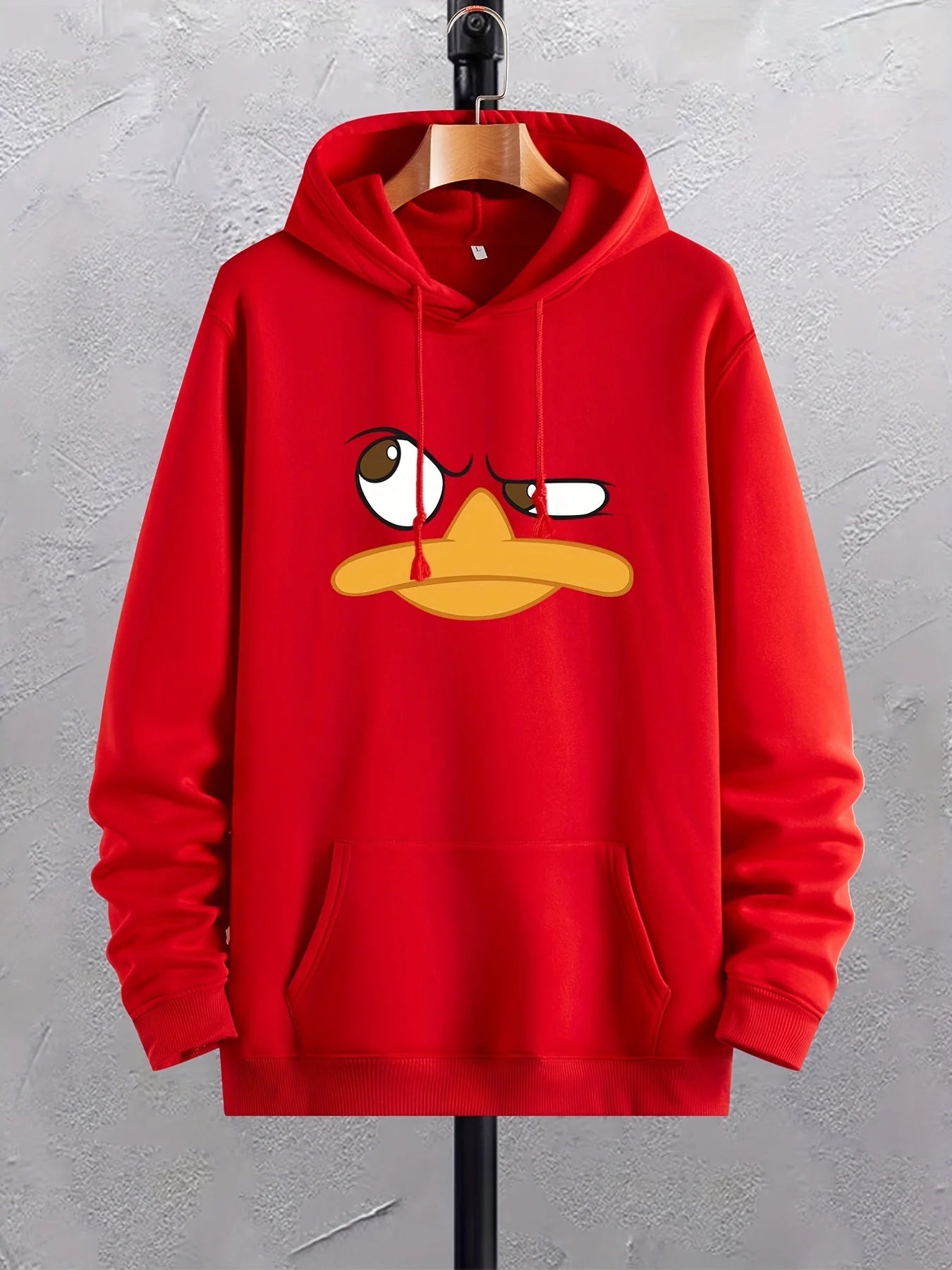 Sudadera con Capucha de Pato de Dibujos Animados para Hombre | Sudadera Gráfica con Bolsillo de Canguro | Ropa Casual y Cómoda | Envío Gratis en **FLIPISHOP.COM**