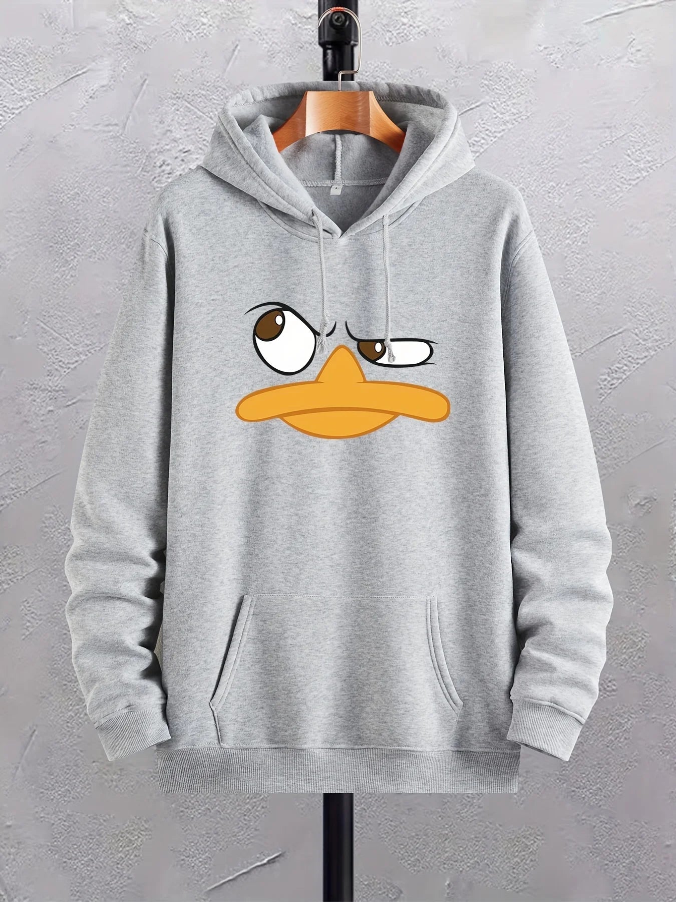 Sudadera con Capucha de Pato de Dibujos Animados para Hombre | Sudadera Gráfica con Bolsillo de Canguro | Ropa Casual y Cómoda | Envío Gratis en **FLIPISHOP.COM**