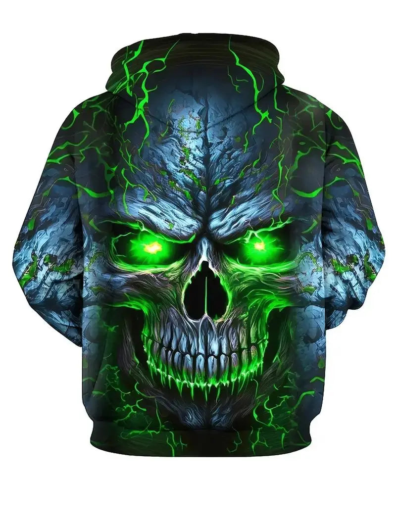 Sudadera con Capucha 3D de Calavera Ardiente para Hombre | Moda **FLIPI FULL 3D** 2025 | Envío Gratis en **FLIPISHOP.COM**