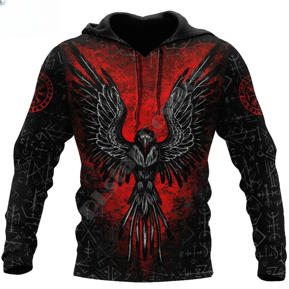 Sudadera con Capucha 3D de Dragón de Fuego Rojo para Hombre | Moda Unisex **FLIPI FULL 3D** 2025 | Envío Gratis en **FLIPISHOP.COM**