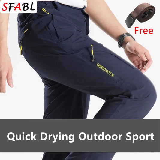 Pantalones Finos de Verano para Hombre | Rápido Secado | Camping, Senderismo y Trekking | Pantalones de Alta Elasticidad | Impermeables y a Prueba de UV | Pantalones para Deportes al Aire Libre | ¡Envío Gratis en FLIPISHOP.COM!-Proof Outdoor Sports Pants