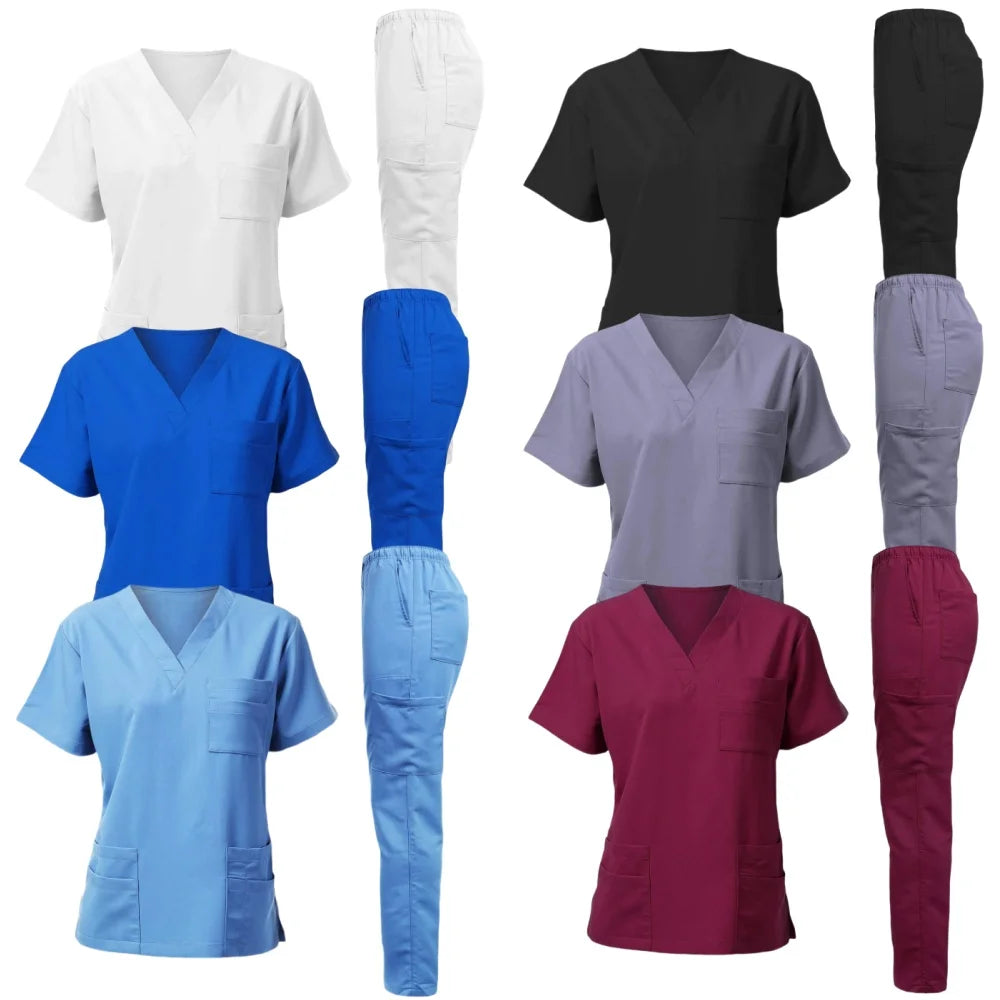 Conjunto de Uniformes de Salón de Belleza | Ropa Médica y Traje Médico | Blusas de Enfermera | Envío Gratis en **FLIPISHOP.COM**