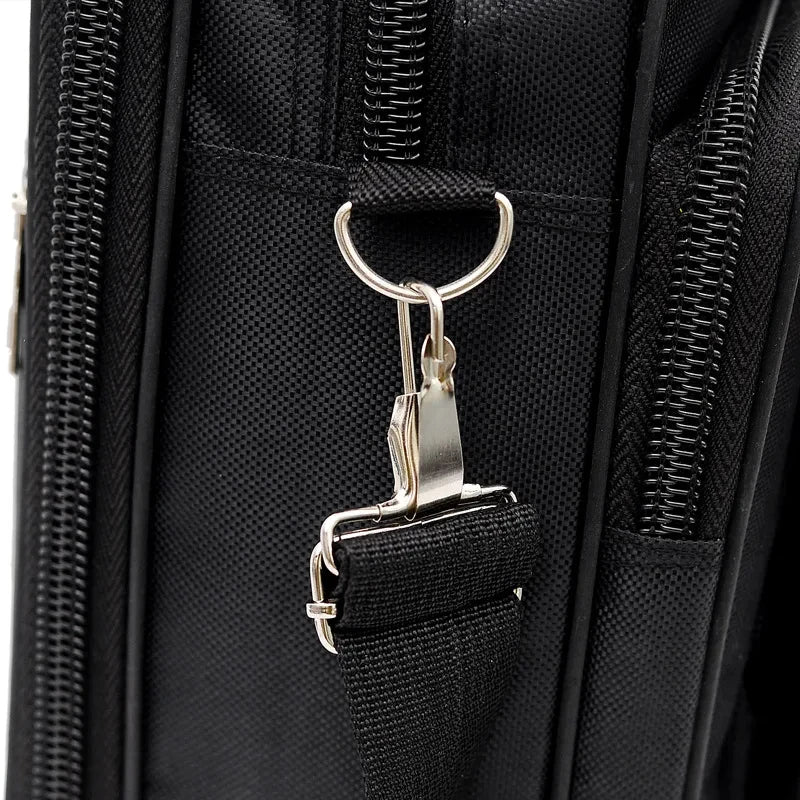 Maletín para hombre de gran capacidad Bolsa multifunción para portátil Oficina Bolso de mensajero de hombro masculino Bolso de mano de negocios