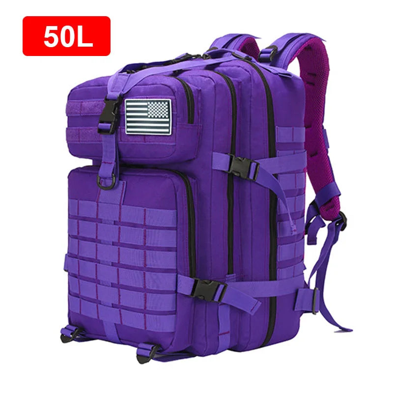 Mochila militar para exteriores de 30 l/50 l, MOLLE, para mujeres y hombres, para senderismo al aire libre, nueva mochila táctica portátil MOLLE 3P, para viajesSudadera con capucha gráfica de manga larga con bolsillo canguro.3D, Envío 0.00 $.