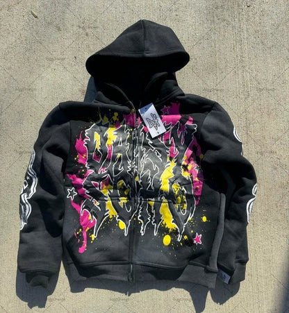 Sudadera con Capucha Holgada y Versátil | Estilo Gótico Punk para Hombre y Mujer | Nueva Moda Hip Hop 2024 | Envío Gratis en **FLIPISHOP.COM**