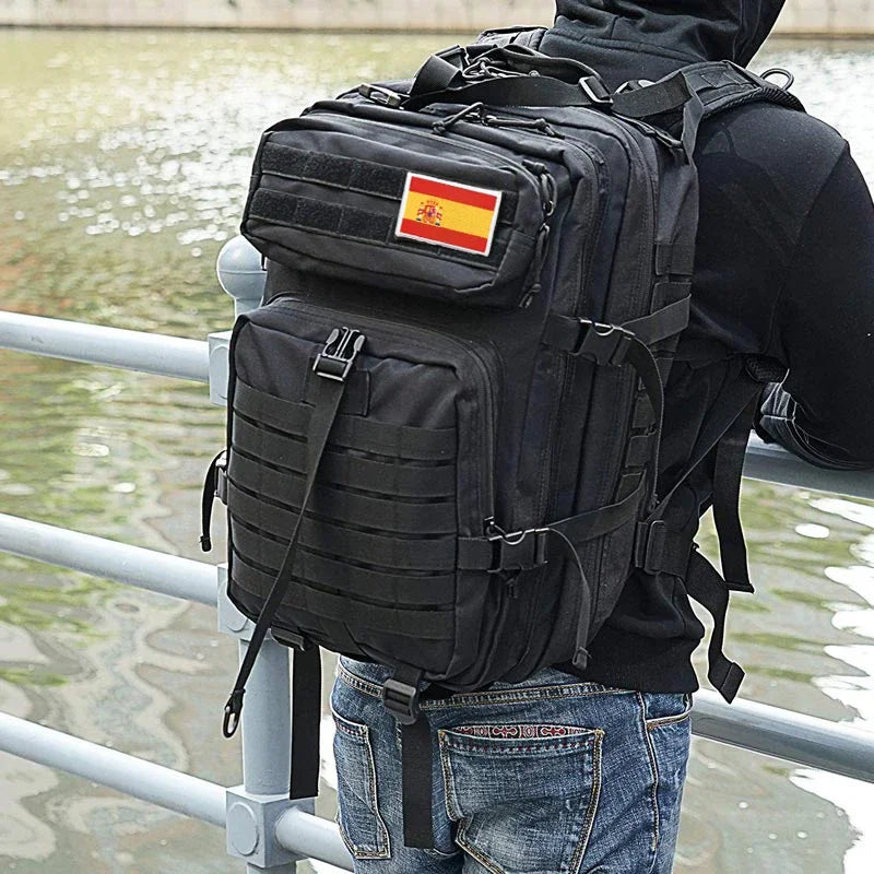 Mochilas tácticas de 45 l para caza, pesca, hombres y mujeres, para senderismo de 3 días, supervivencia, mochila Molle, bolsa para exteriores de gran capacidad para gimnasio