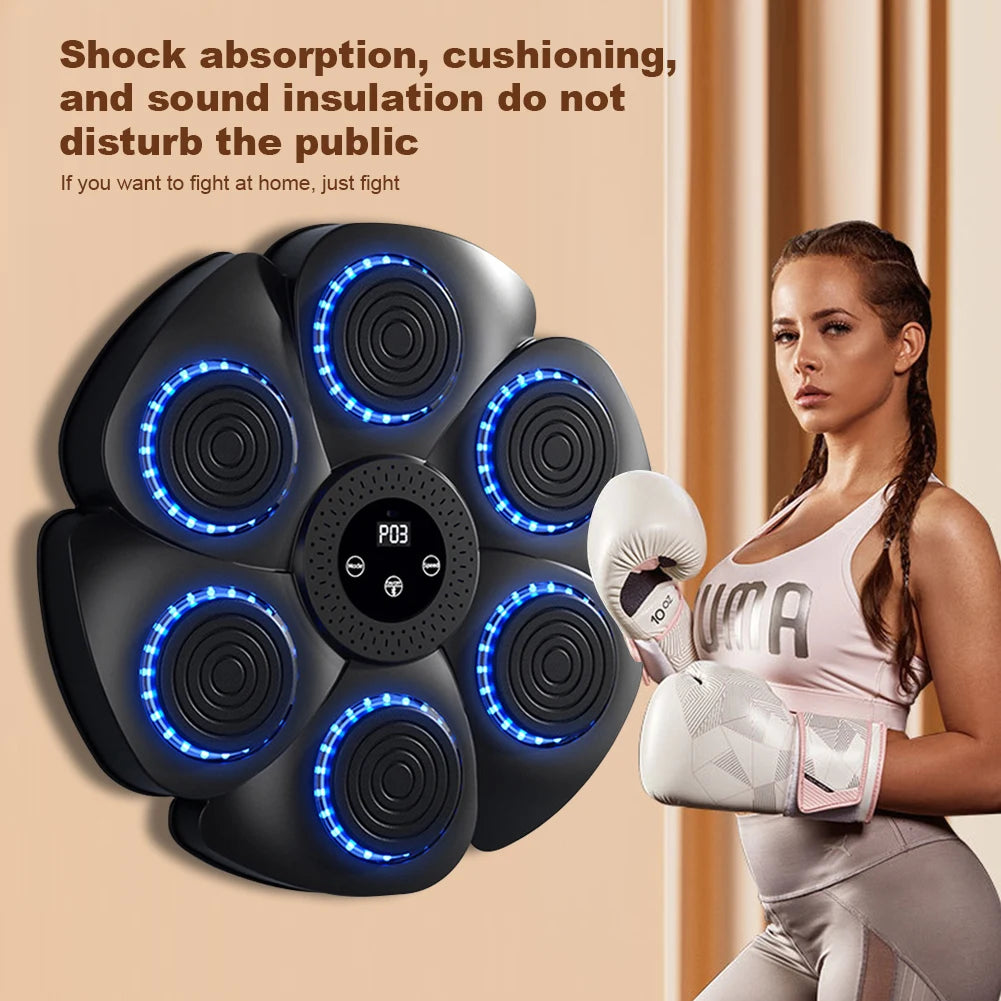 Máquina de Boxeo con Música Inteligente 2025 | Entrenador de Boxeo para Adultos y Niños | Ejercicios en Casa | Entrenamiento de Respuesta | Objetivo de Pared | Envío Gratis en **FLIPISHOP.COM**