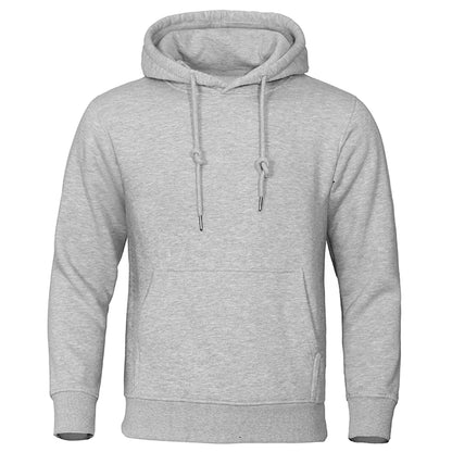 Sudadera con capucha de color sólido para hombre, sudadera cálida de polar para hombre, ropa de calle de moda, jerséis holgados y transpirables, sudadera con capucha de marca, Envío 0.00 $.