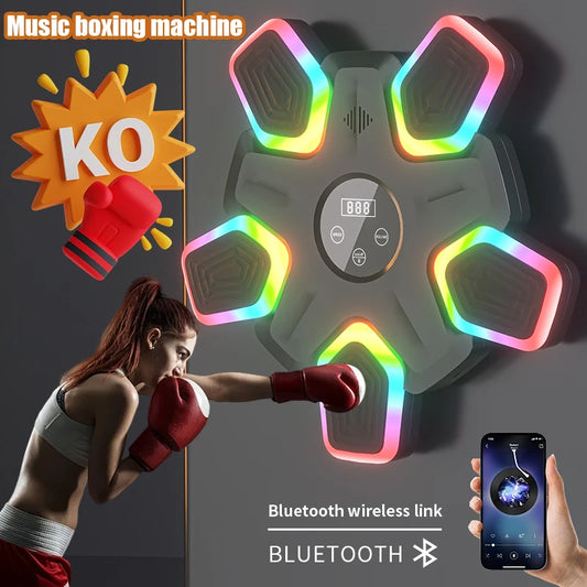 Máquina de Boxeo con Música Inteligente 2025 | Entrenador Deportivo para Adultos y Niños | Ejercicios en Casa | Objetivo de Pared | Sin Gastos de Envío **FLIPISHOP.COM**