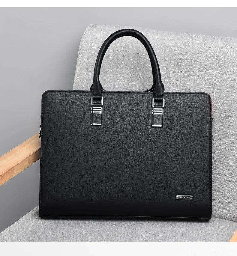 Maleta de lujo Bolsos laterales Business Tote Bag Maletín ejecutivo Hombre Laptop Bolso de mano para hombre Marca