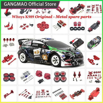 Coche de Drifting PRO-Wltoys K989 K969 284131 284010 28416 RC Control remoto Coche 1/28 4WD Mosquito Car Metal PO Kit de accesorios de modificación vulnerable, Envío 0.00 $