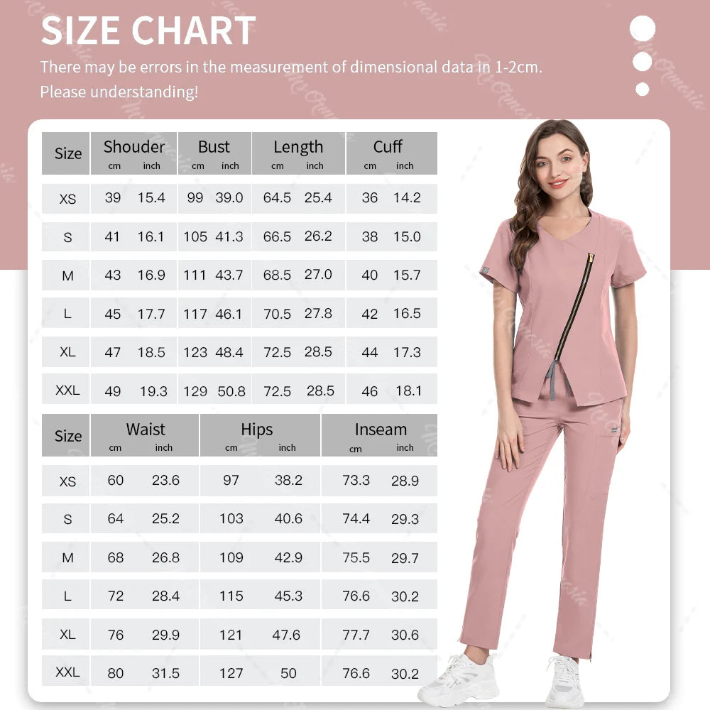 Conjunto de uniformes médicos para mujer, esteticista, spa, ropa de trabajo, uniformes de médico, enfermera, enfermería, farmacia, odontología, tienda de mascotas, traje de trabajo veterinario, Envío 0.00 $.