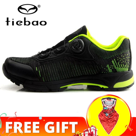 Zapatillas de ciclismo Tiebao con autobloqueo para hombre, parte superior de malla transpirable, para ciclismo de montaña, para exteriores y ocio, Envío 0.00 $.