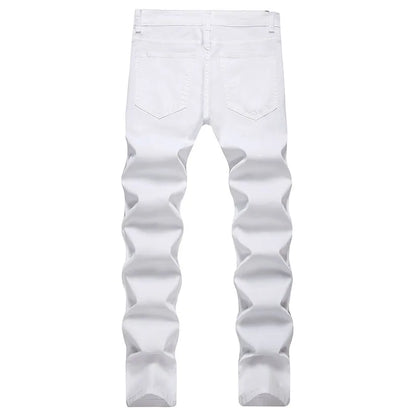 Promoción de Primavera 2024: Pantalones de Algodón para Hombre en Estilo Clásico Negro y Blanco | Alta Calidad en Pantalones Vaqueros | Envío Gratis en **FLIPISHOP.COM**