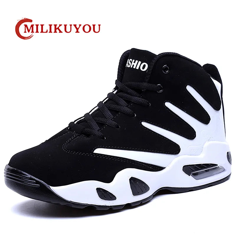 Zapatillas de Baloncesto Hombre Retro Transpirable Cuero Zapatillas Deportivas Hombre Zapatillas Deportivas Hombre, Envío 0.00 $.