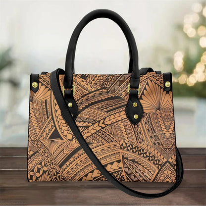 Bolso de Mano de Lujo con Estampado de Tatuajes de Samoa Polinesia | Estilo Único y Funcionalidad para Mujer | Envío Gratis en **FLIPISHOP.COM**