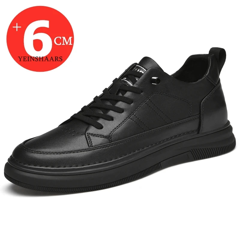 Zapatos Elevadores Casuales para Hombre | Aumento de Altura 6CM | Zapatillas Blancas y Negras con Envío Gratis Todo el Año - FLIPISHOP.COM