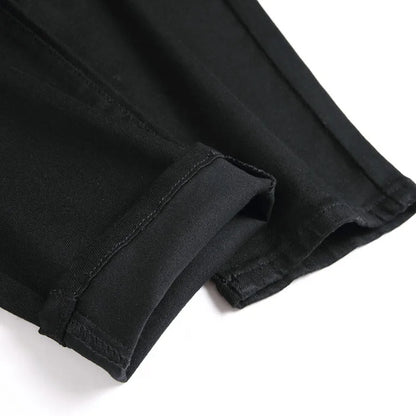 Promoción de Primavera 2024: Pantalones de Algodón para Hombre en Estilo Clásico Negro y Blanco | Alta Calidad en Pantalones Vaqueros | Envío Gratis en **FLIPISHOP.COM**