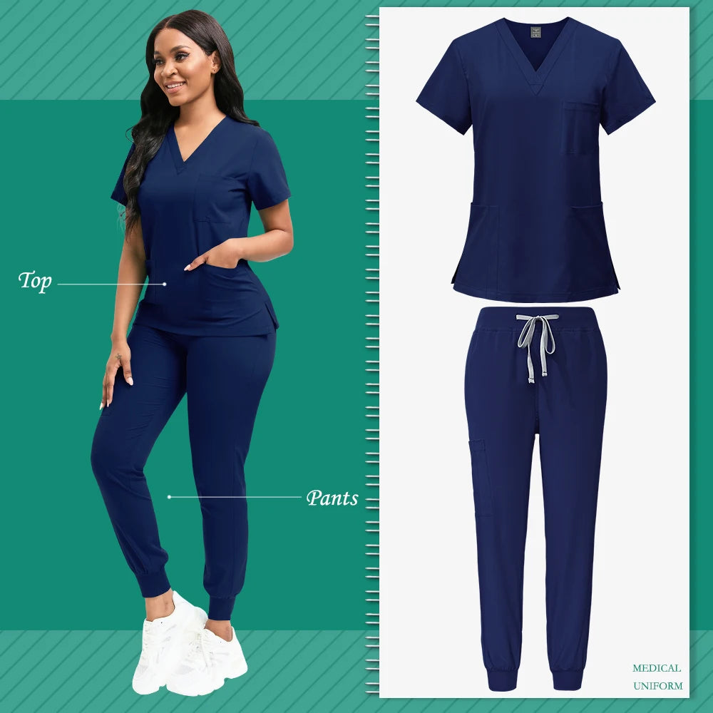 Conjunto de Uniformes Médicos para Mujeres | Uniforme Unisex para Belleza, SPA y Veterinaria | Envío Gratis en **FLIPISHOP.COM**