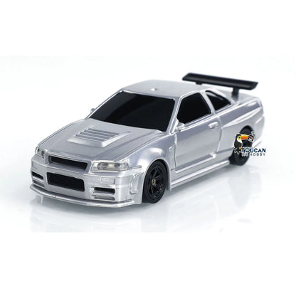 Coches Drifting PRO, Juguetes 1/43 Escala RTR RC Drift Race Car Gyro 4WD Listo para usar Mini coche de juguete Vehículo de alta velocidad Modelo terminado pintado para regalos de niños, Envío 0.00 $.