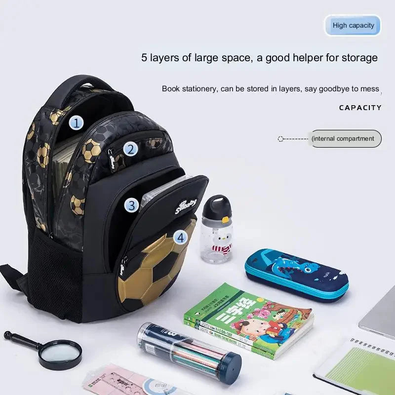 Mochila de fútbol ligera para niños Mochila de anime Mochilas escolares para adolescente Mochila escolar infantil menino