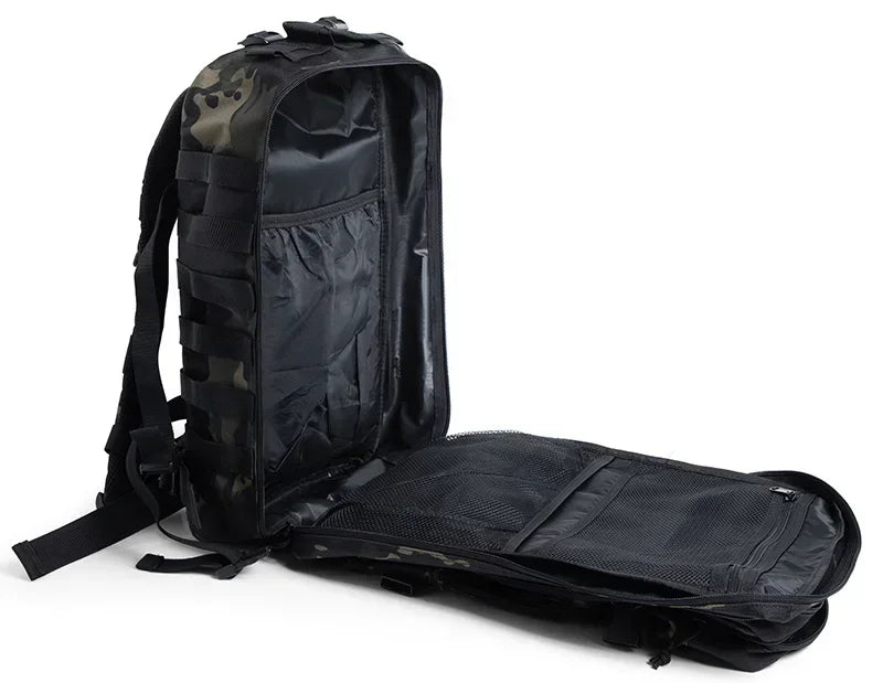 Mochilas QT&QY de 45 l para gimnasio, estilo fitness, para hombres y mujeres, para entrenamiento táctico al aire libre, Molle, bolsa de supervivencia, senderismo, mochila de trekking, Envío 0.00 $.