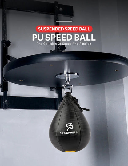 Saco de Boxeo de PU con Forma de Pera | Pelota de Velocidad para Entrenamiento de Muay Thai y Boxeo | Envío Gratis en **FLIPISHOP.COM**