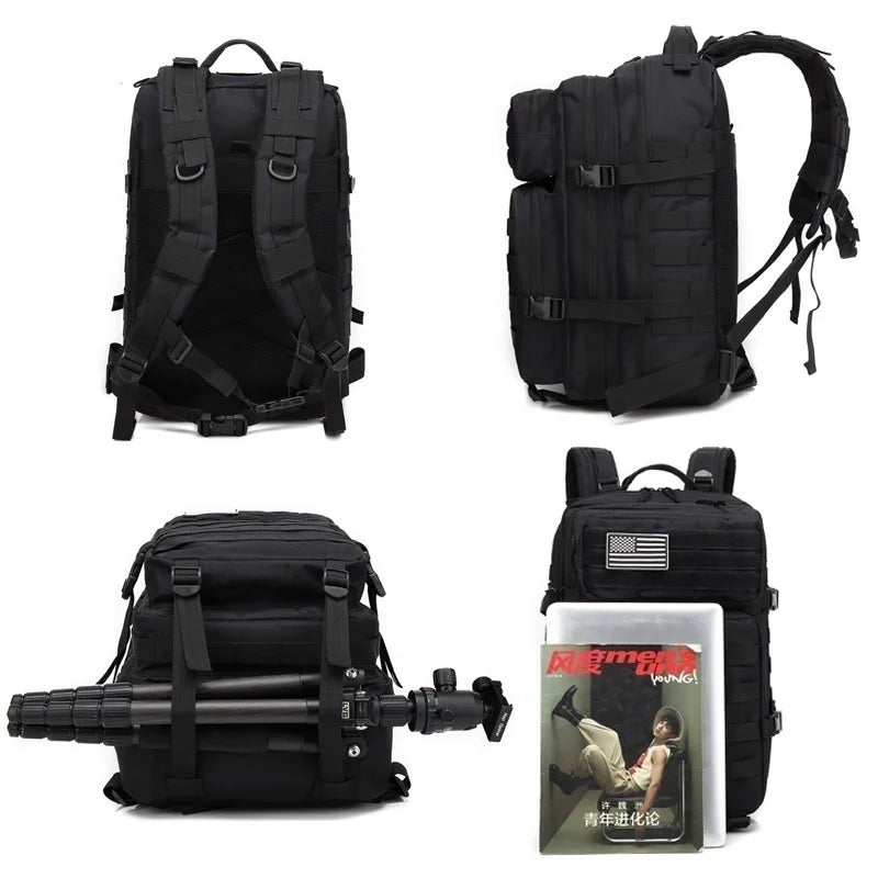 Mochila táctica 3P de 30 l/50 l para hombres y mujeres, accesorios para acampar y cazar, bolsa de asalto de camuflaje, mochilas Molle