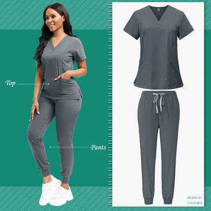 Conjunto de Uniformes Médicos para Mujeres | Uniforme Unisex para Belleza, SPA y Veterinaria | Envío Gratis en **FLIPISHOP.COM**