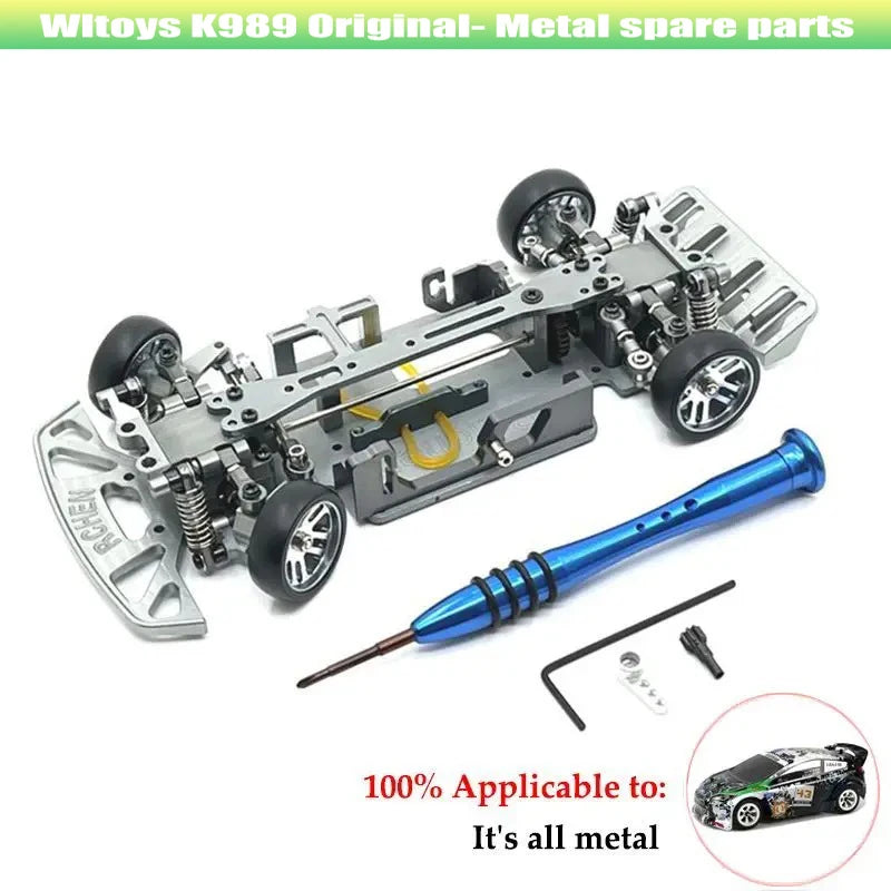 Coches Drifting PRO,Wltoys K989 K969 1:28 RC Car Repuestos Actualización Piezas de metal Brazo oscilante superior/inferior Receptor de control remoto Amortiguador Diferencial, Envío 0.00 $.