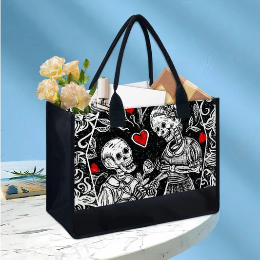 Bolsos de mano con estampado nupcial de calavera para mujer Bolso de hombro con asa casual multifuncional Fiesta de bodas Bolso de mano para damas Sac Bolsos Mujer