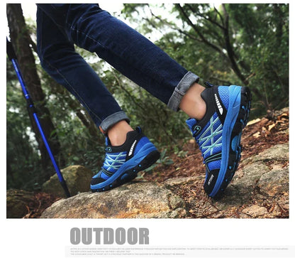 Zapatos de pesca y caza impermeables para exteriores, calzado deportivo para montar en montaña y todoterreno, calzado de senderismo para hombre, calzado de viaje transpirable de malla, Envío 0.00 $.