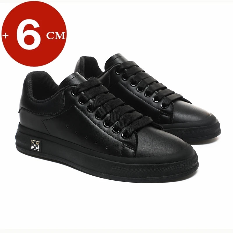 Sneakers Elevadores para Hombre | Aumenta Tu Altura en 6cm | Zapatillas Blancas y Negras de Moda Deportiva Tallas Grandes 37-46 con Envío Gratis Todo el Año - FLIPISHOP"