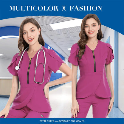 Camiseta, Unisex Uniforme médico quirúrgico Blusa Blusas médicas Blusas médicas Ropa de trabajo veterinaria Traje de hospital Mujer, Envío 0.00 $.