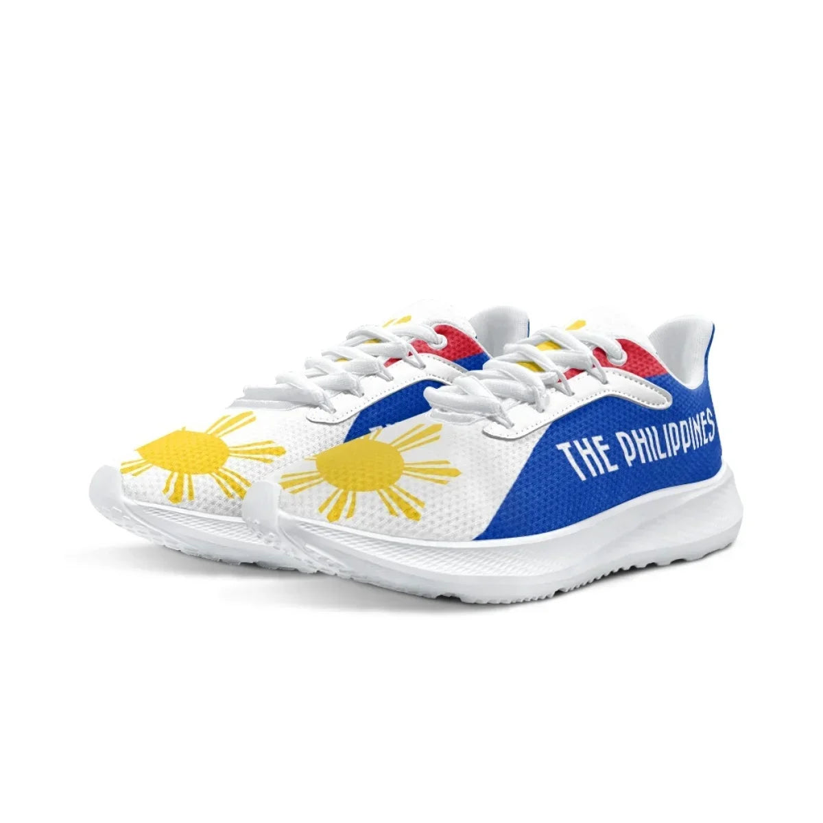 Zapatillas de deporte para mujer con bandera de Filipinas, cómodas y ligeras, para entrenamiento, con absorción de impactos y cordones, para caminar